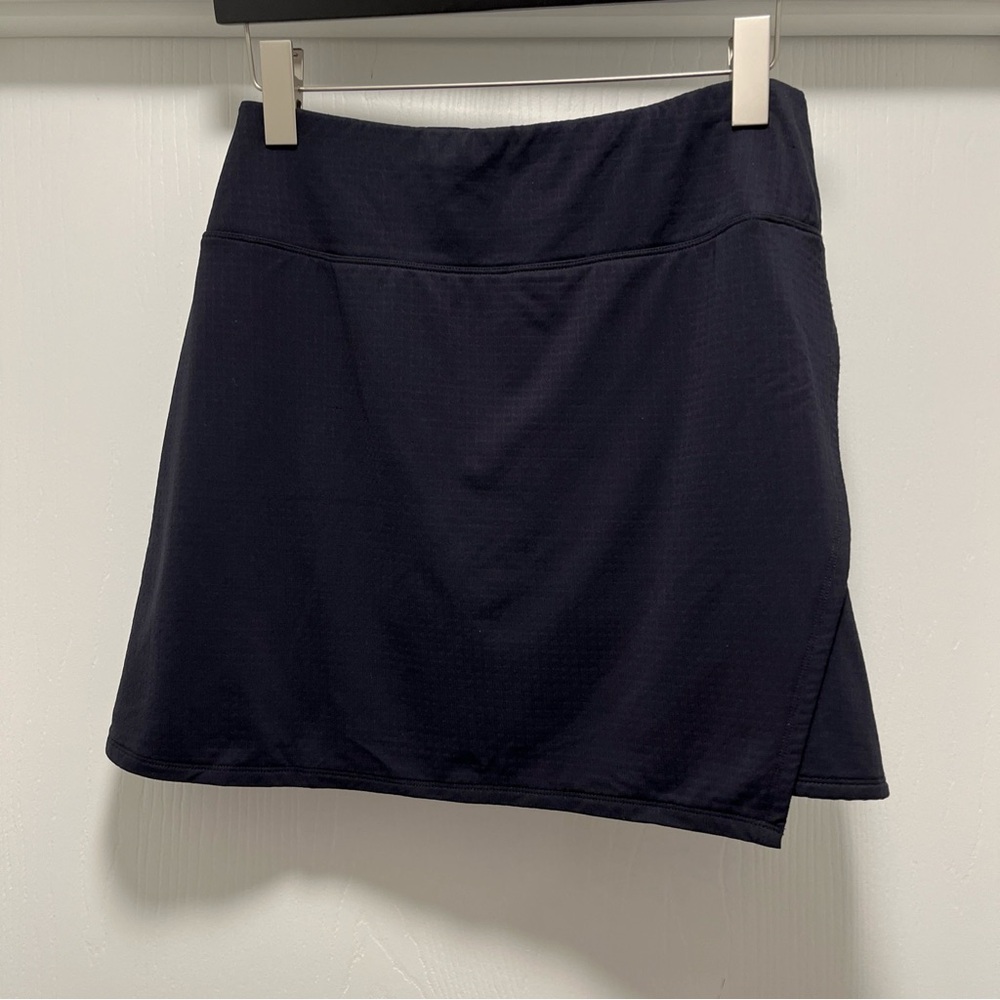 COPY - IBKUL Women’s Black M Faux Wrap Skort Golf Tennis Cool Feel Quick Dry Po…